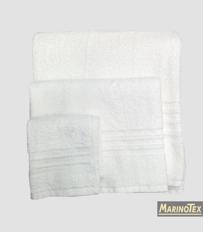 Set asciugamani Telo + Viso + Ospite 450 g - Marinotex
