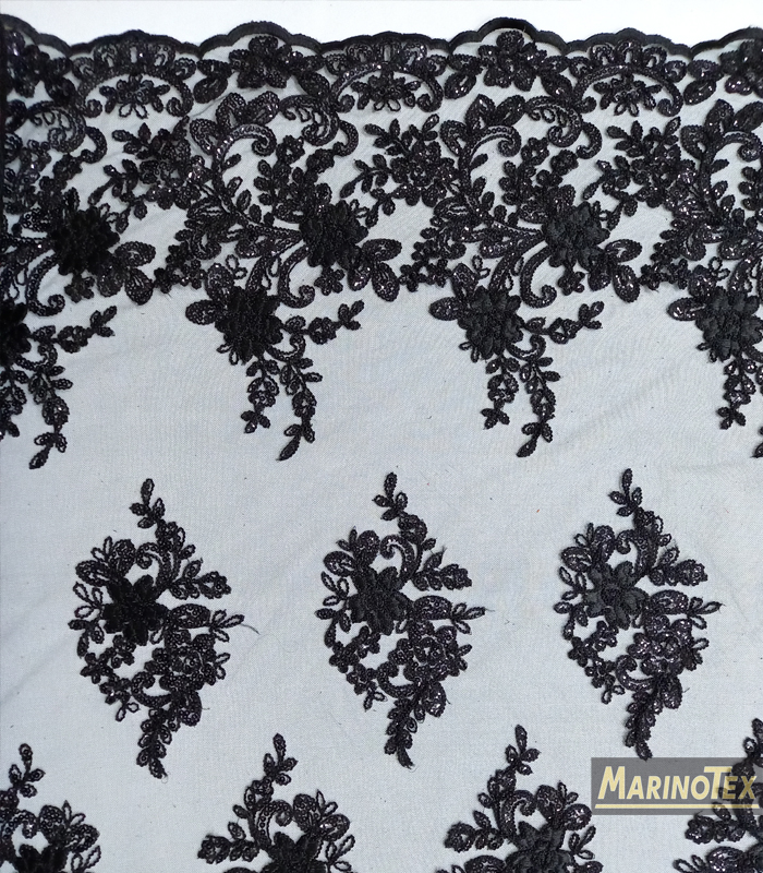 PZ 20628 Pizzi fantasia 17 nero