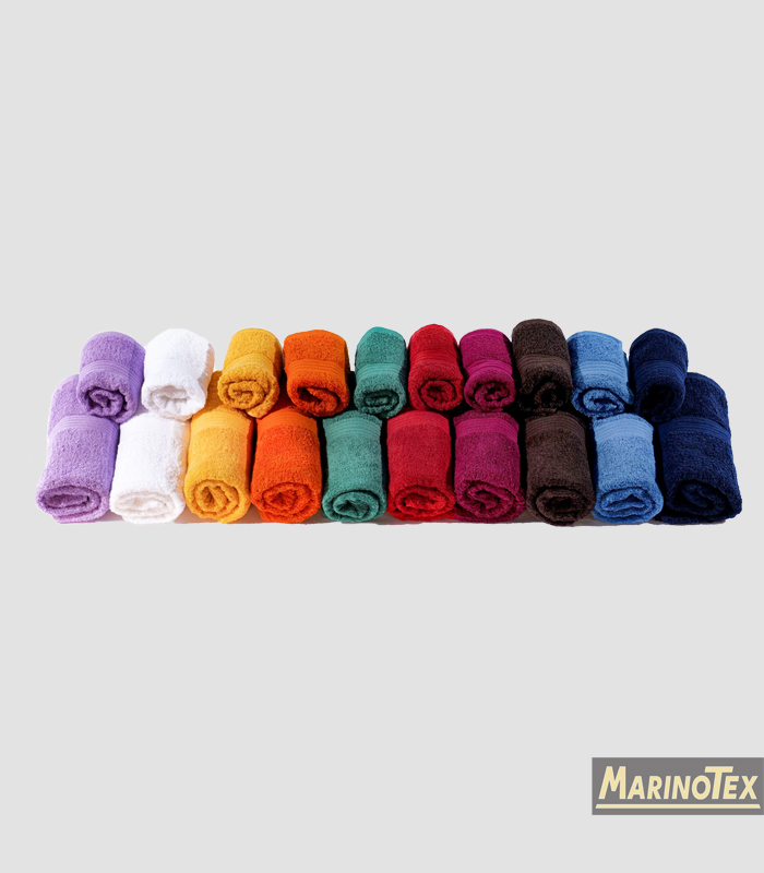 Russo Tessuti Set Asciugamani 1+1 Viso Ospite Fancy Home Spugna Greca Cotone Vari Colori-Giallo