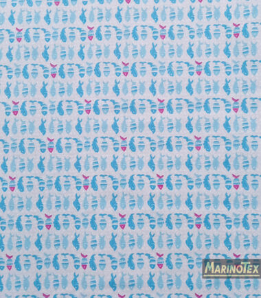 Cotone stampato fantasia bimbo pesci azzurro1