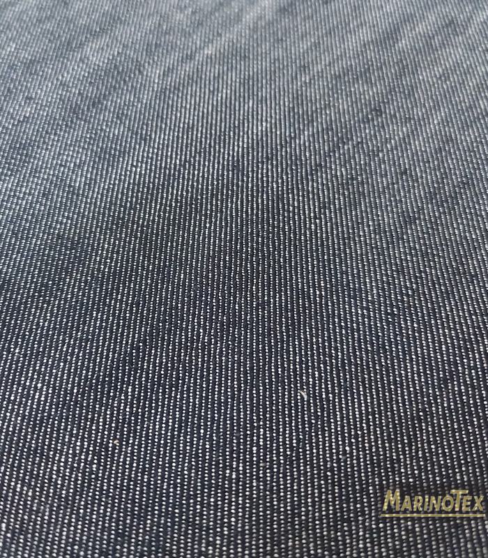 Tessuto al metro di Jeans elasticizzato H 140cm, v. Blu